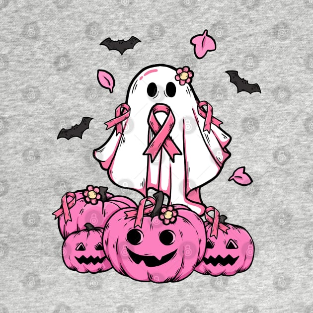 breast cancer boo pumpkin halloween by xiaoweii